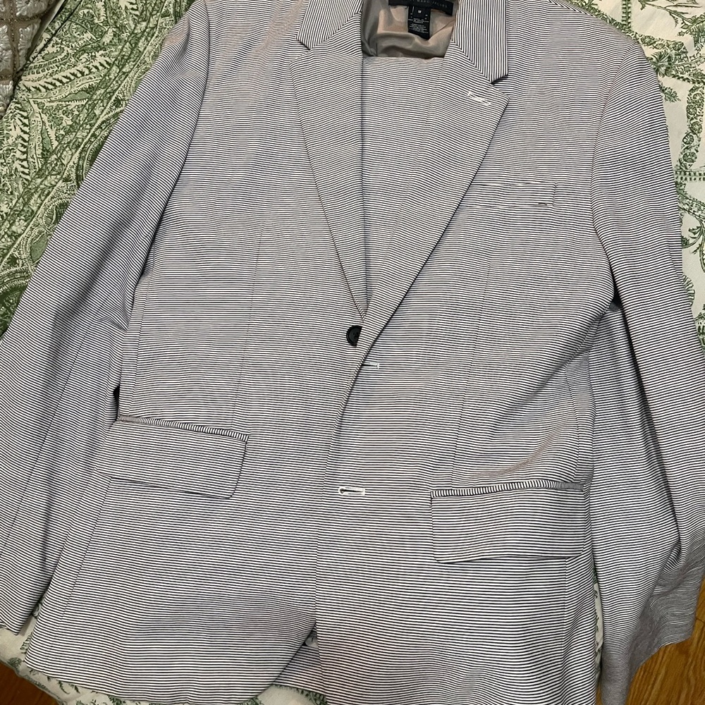 Marc By Marc Jacobs Striped White/Black Suit
